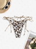 Bas de Bikini Léopard Animal Noué à Côté S Multi a