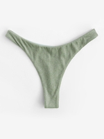 Bas de Bikini Métallique M Vert clair