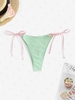 Bas de Bikini Noué Anneau en O Ajustable S Vert clair