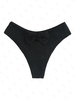 Bas de Bikini Noué Découpé S Noir