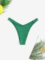 Bas de Bikini Noué Tordu L Vert