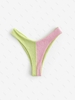 Bas de Bikini Plissé en Blocs de Couleurs L Multi a