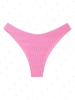 Bas de Bikini Plissé Texturé en Jacquard S Rose clair