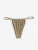 Bas de Bikini Simple Texturé S Café