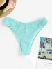 Bas de Bikini Smocké S Bleu clair