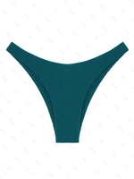 Bas de Bikini Texturé L Vert profond
