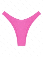 Bas de Bikini Texturé M Rose clair