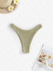 Bas de Bikini Texturé M Vert clair