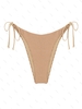 Bas de Bikini Texturé Noué à Côté M Café lumière