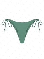 Bas de Bikini Tressé à Bretelle Ajustable L Vert clair