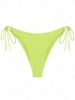 Bas de Bikini Tressé à Bretelle Ajustable S Vert