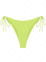 Bas de Bikini Tressé à Bretelle Ajustable S Vert