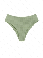 Bas de Tankini Texturé à Taille Haute Xxl Vert clair