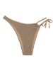 Bas de Tankini Texturé Asymétrique L Café lumière