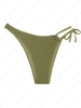 Bas de Tankini Texturé Asymétrique L Vert clair