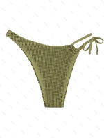 Bas de Tankini Texturé Asymétrique L Vert clair