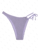 Bas de Tankini Texturé Asymétrique M Violet clair