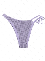 Bas de Tankini Texturé Asymétrique M Violet clair
