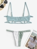 Bikini avec Haut de Bikini et Slip avec Armature Taille unique Vert clair