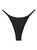 Bikini Côtelé à Bretelles M Noir