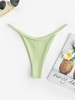 Bikini Côtelé à Bretelles M Vert clair