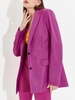 Blazer Boutonné avec Poches à Rabat M Rose clair
