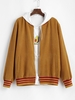 Blouson Rayé Imprimé en Velours Côtelé L Deep yellow