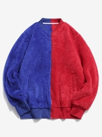 Blouson Zippé Contrasté Fourré Toison L Rouge