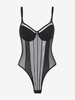 Body Dentelle Insérée L Noir