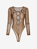 Body Evidé en Dentelle Transparente M Café