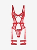 Body Lingerie à Armature avec Jarretelle L Rouge