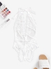 Body Noué en Dentelle Transparente sans Dos à Col Halter Taille unique Blanc