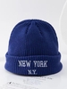 Bonnet avec Broderie Inscription New York