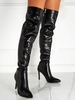 Bottes au Genou Talon Aiguille Bout Pointu