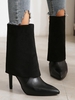 Bottes Chausettes à Bout Pointu à Talons Aiguilles