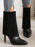 Bottes Chausettes à Bout Pointu à Talons Aiguilles