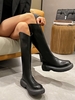 Bottes Chaussettes Mi-Mollet Epaisses à Col V