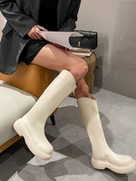Bottes Chaussettes Mi-Mollet Epaisses à Col V