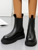 Bottes Chelsea à Enfiler Extensibles Plate-forme