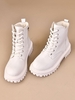 Bottes de Combat Lacé Hautes Chaudes à Doublure en Polaire Thermique