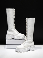 Bottes de Combat Zippées à Lacet