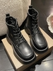 Bottes de Combat Zippées à Lacet