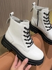 Bottes de Combat Zippées sur le Côté à Ourlet