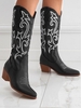 Bottes de Cow-boy Brodées Couture
