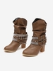 Bottes de Cow-boy Rivet Bouclé en Strass