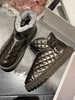 Bottes de Neige Chaudes en Doublure Polaire Imperméable Motif Argyle