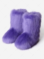 Bottes de Neige en Fausse Fourrure