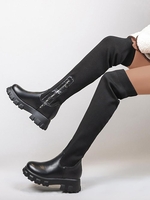Bottes en Tricot Épais Extensible