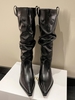 Bottes Hauteur à Genou Epais à Talon Epais