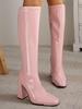 Bottes Hauteur à Genou Epaisses Zippées